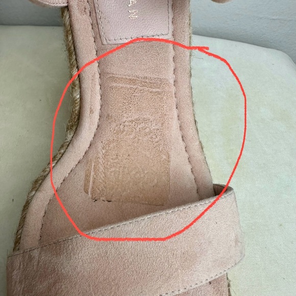 Good American Espadrille Wedge Sandal Sz 8 - Picture 8 of 8